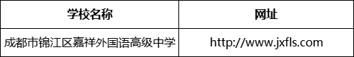 成都市錦江區(qū)嘉祥外國語高級中學網(wǎng)址是什么？
