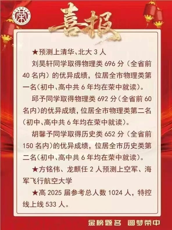2026年自貢市四川省榮縣中學校升學率怎么樣？