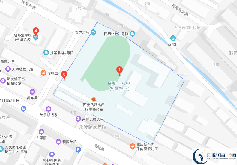 成都十八中學(xué)校地址在哪里？